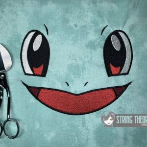Pokemon Squirtle Face machine embroidery design