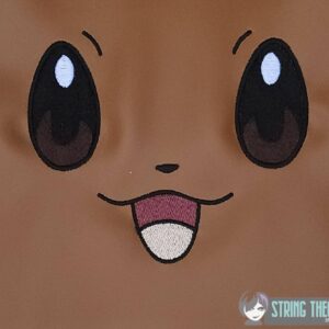 Pokemon Eevee Face machine embroidery design
