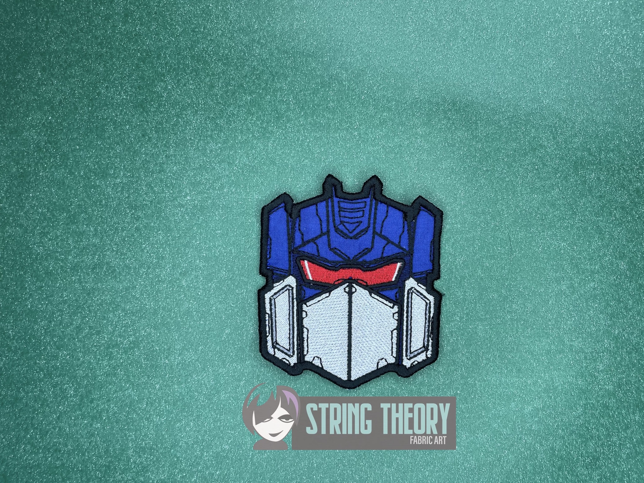 Transformers Soundwave ITH patch machine embroidery design