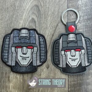 Transformers Starscream ITH fob patch machine embroidery design