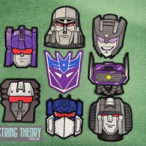 Transformers Decepticons Bundles ITH patch machine embroidery design