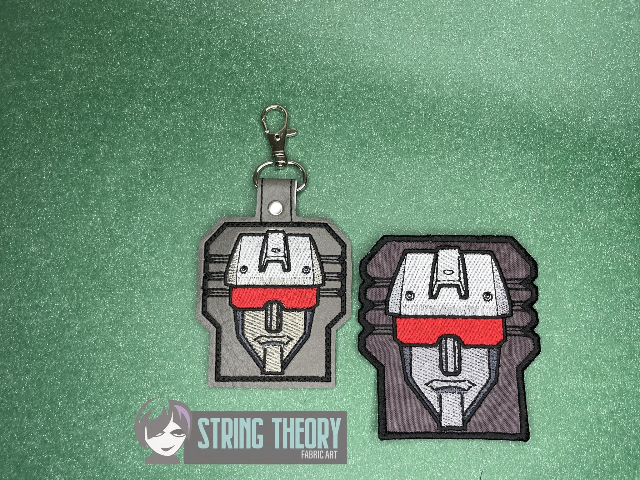 Transformers Devastator ITH patch fob machine embroidery design