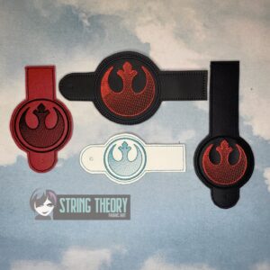 Star Wars Rebel Symbol ITH wallet tabs machine embroidery design