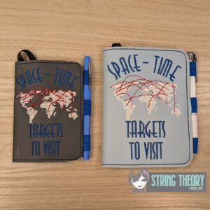 TTBC - Space Time Targets to Visit, Bitches to Kill Notebook Cover ITH in the hoop Digital Download for Machine Embroidery Pattern, Design (5×7, 6×10 Hoop)