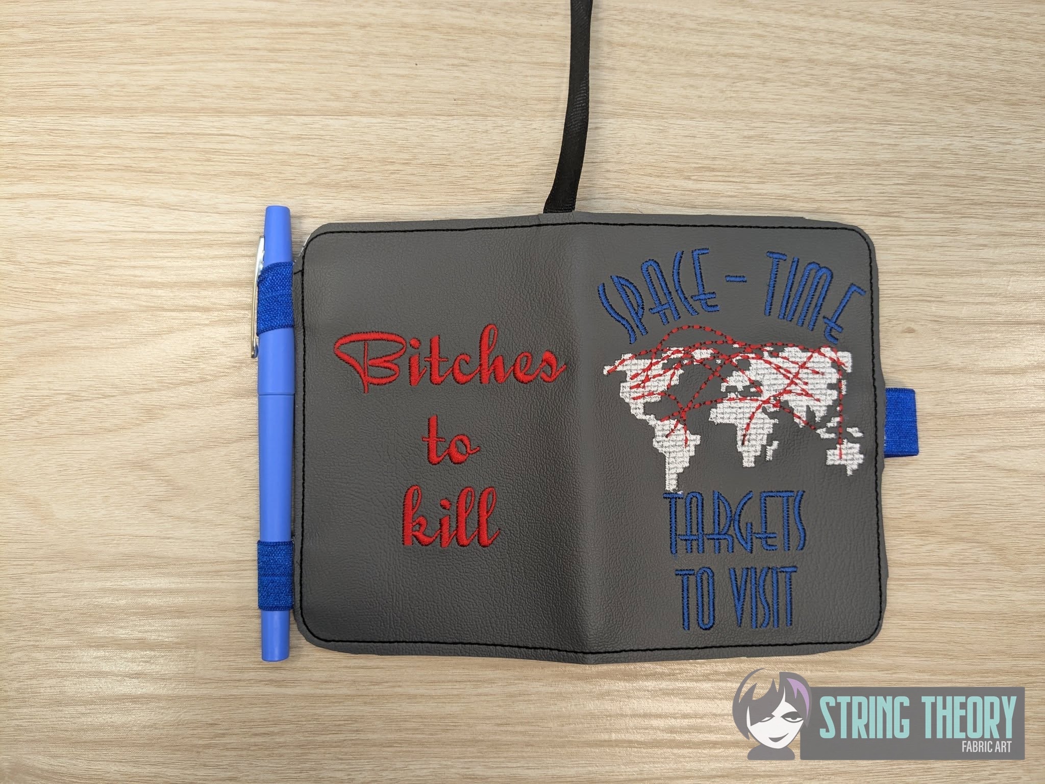 TTBH Space time Targets ITH Notebook Cover machine embroidery