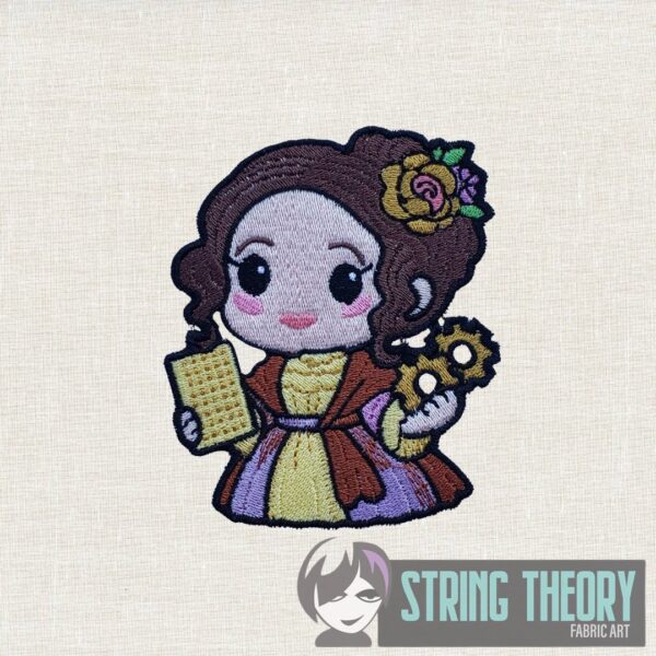TTBC – Chibi Ada Lovelace Digital Download for Machine Embroidery Pattern, Design (4×4, 5×7 Hoop) - Image 2