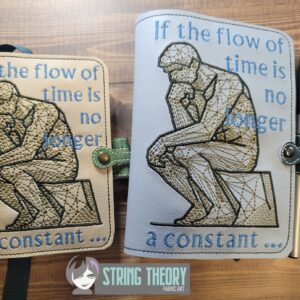 TTBC - Constant Procrastination Notebook Cover ITH in the hoop Digital Download for Machine Embroidery Pattern, Design (5×7, 6×10 Hoop)