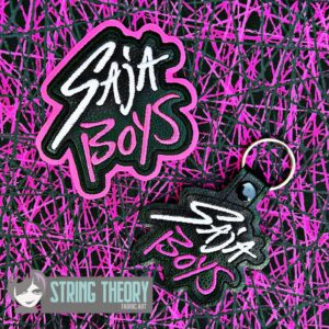 Saja Boys ITH fob patch machine embroidery design