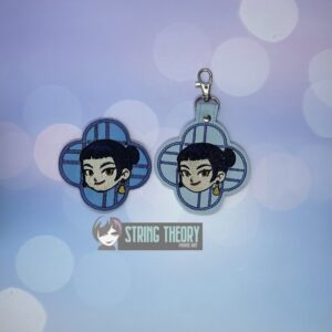 Huntrix Zoey ITH fob patch machine embroidery design