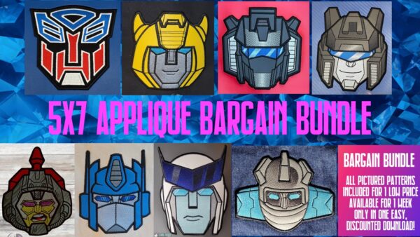 Transformers Autobots 5x7 Appliqué – Bargain Bundles