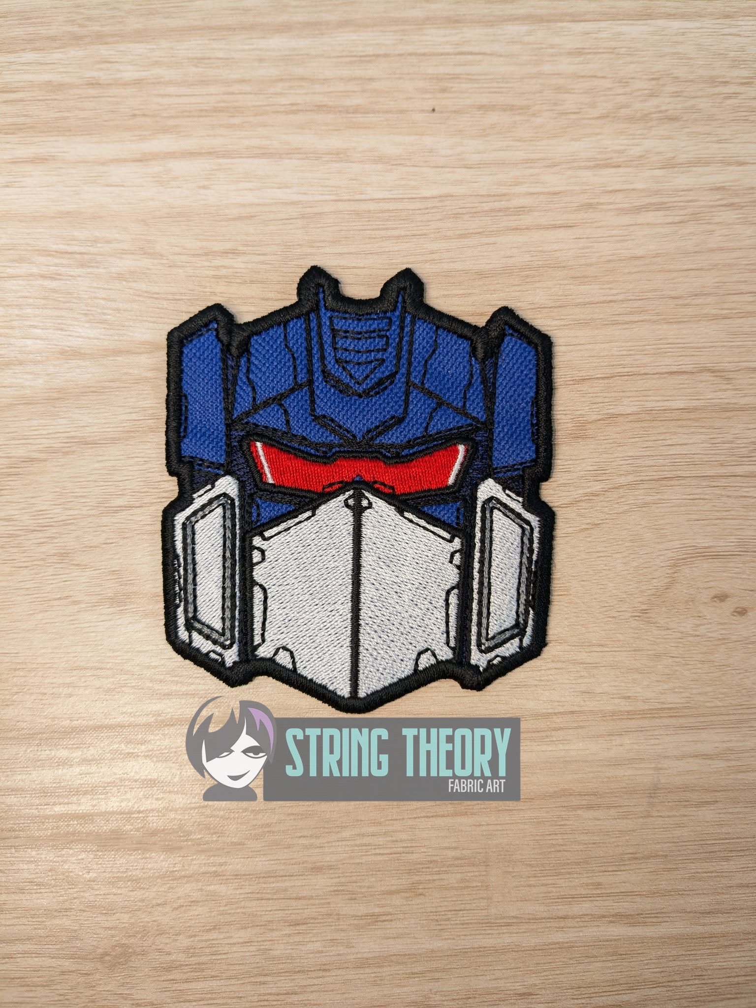 Transformers Soundwave ITH patch machine embroidery design