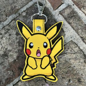 Pokemon Surprised Pikachu ITH Fob machine embroidery design
