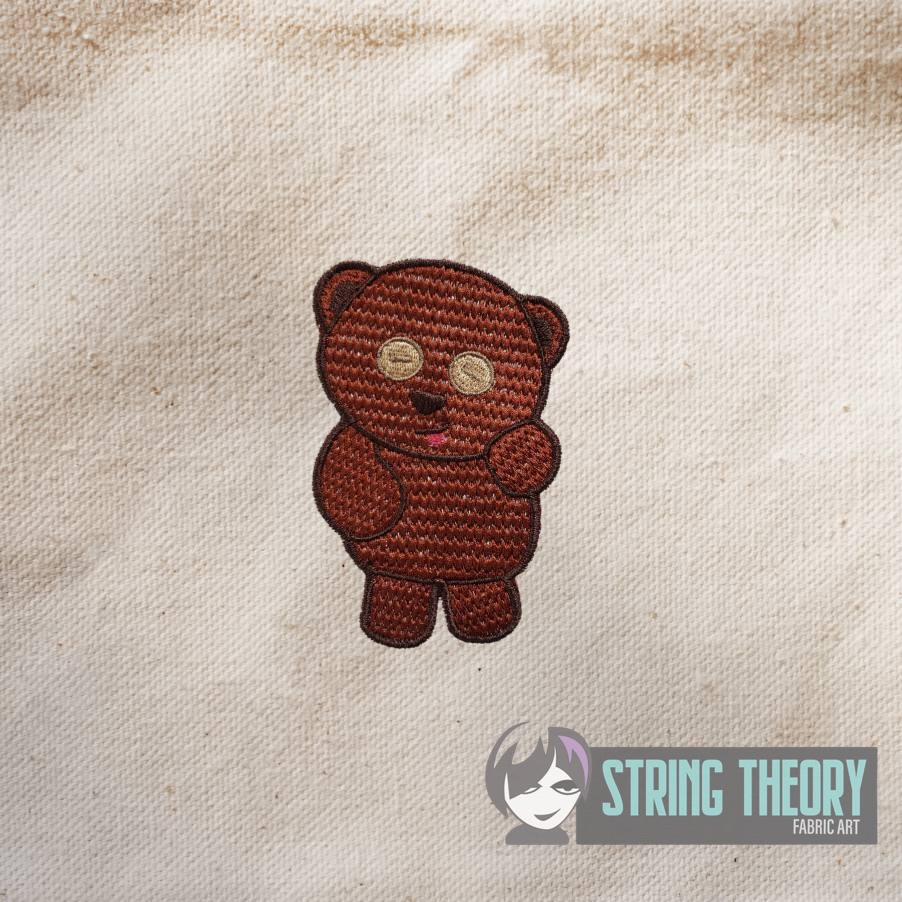 The Minions – Tim's Teddy Digital Download for Machine Embroidery Pattern, Design (4x4 Hoop)