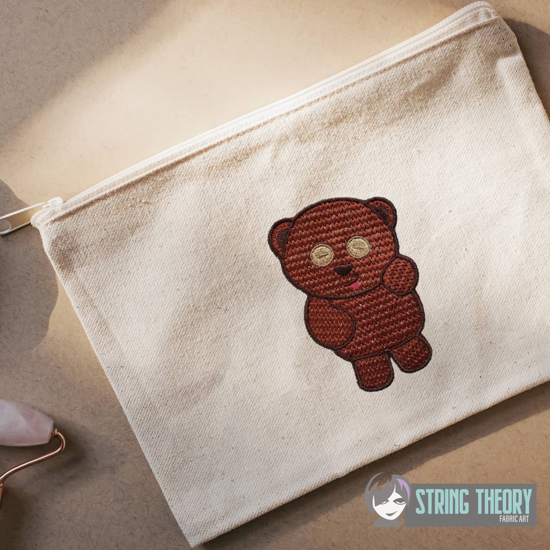 The Minions – Tim's Teddy Digital Download for Machine Embroidery Pattern, Design (4x4 Hoop) - Image 2