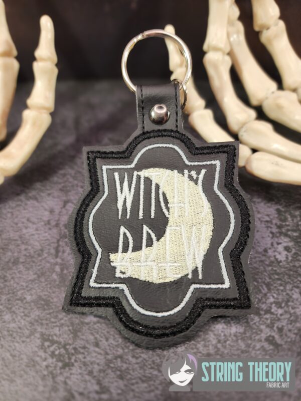 Potion Bottle Label - Witch's Brew fob, patch, bun cover ITH in the hoop Digital Download for Machine Embroidery Pattern, Design (4×4 Hoop) - Image 7