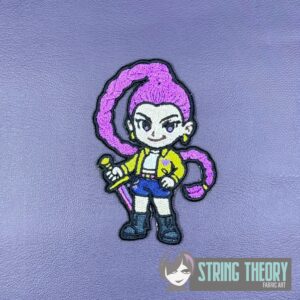 Huntrix Chibi Rumi Machine Embroidery Pattern