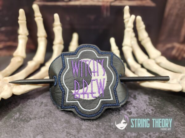 Potion Bottle Label - Witch's Brew fob, patch, bun cover ITH in the hoop Digital Download for Machine Embroidery Pattern, Design (4×4 Hoop) - Image 4