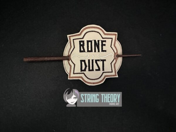 Potion Bottle Label - Bone Dust fob, patch, bun cover ITH in the hoop Digital Download for Machine Embroidery Pattern, Design (4×4 Hoop) - Image 3