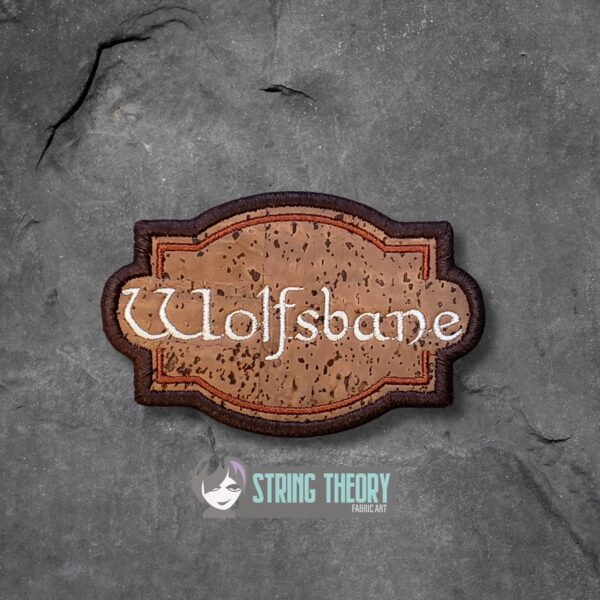 Potion Bottle Label - Wolfsbane fob, patch, bun cover ITH in the hoop Digital Download for Machine Embroidery Pattern, Design (4×4 Hoop) - Image 4
