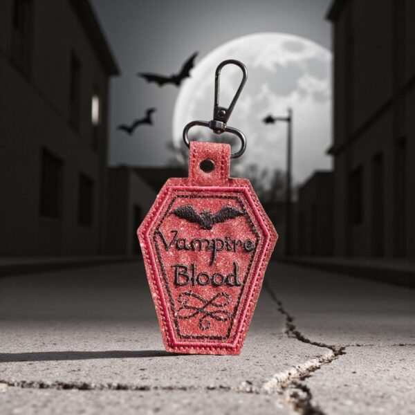 Potion Bottle Label - Vampire Blood fob, patch, bun cover ITH in the hoop Digital Download for Machine Embroidery Pattern, Design (4×4 Hoop) - Image 8