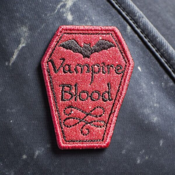 Potion Bottle Label - Vampire Blood fob, patch, bun cover ITH in the hoop Digital Download for Machine Embroidery Pattern, Design (4×4 Hoop) - Image 7