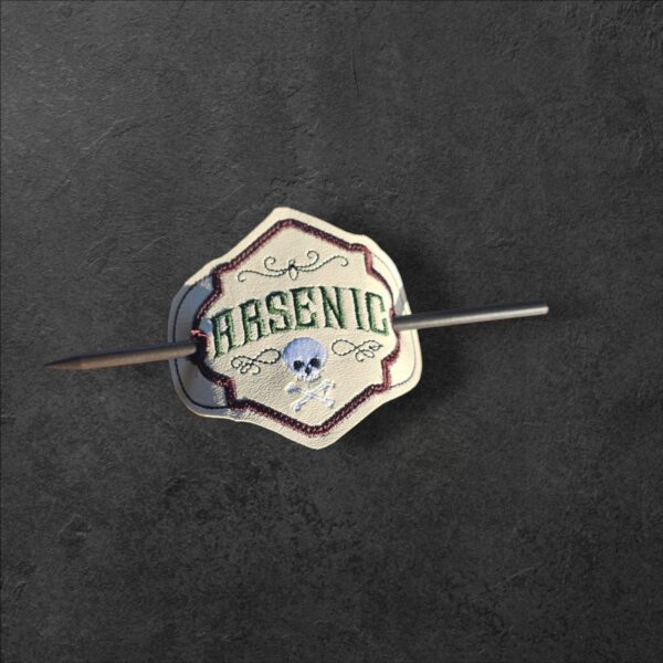 Potion Bottle Label - Arsenic fob, patch, bun cover ITH in the hoop Digital Download for Machine Embroidery Pattern, Design (4×4 Hoop) - Image 7