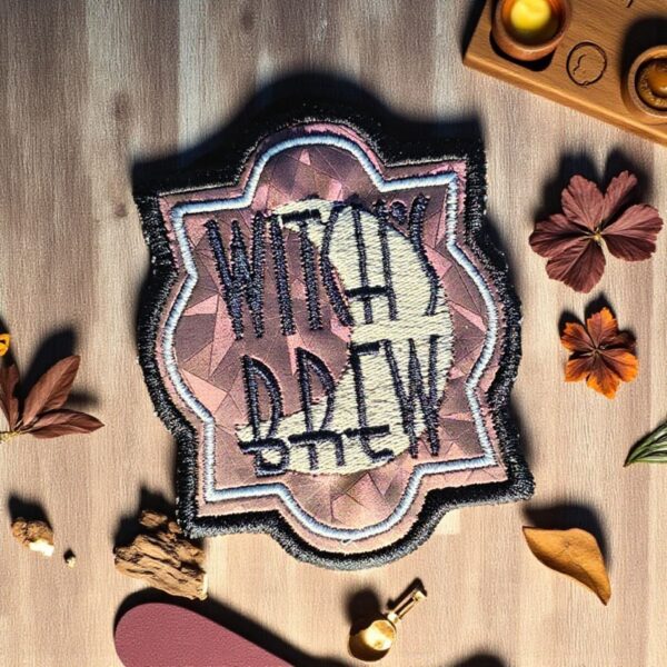 Potion Bottle Label - Witch's Brew fob, patch, bun cover ITH in the hoop Digital Download for Machine Embroidery Pattern, Design (4×4 Hoop) - Image 12