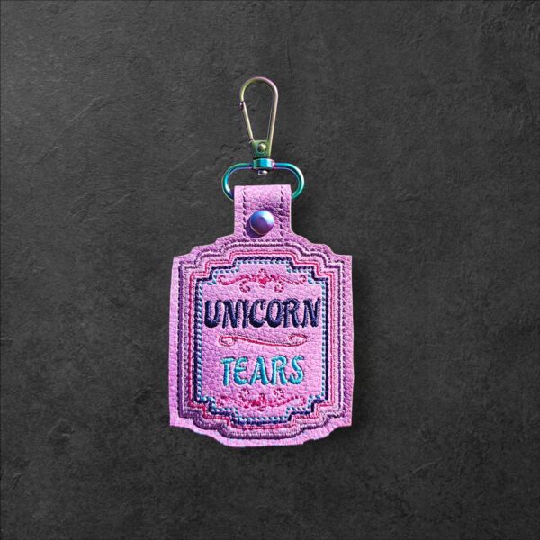 Potion Bottle Label - Unicorn Tears fob, patch, bun cover ITH in the hoop Digital Download for Machine Embroidery Pattern, Design (4×4 Hoop) - Image 8