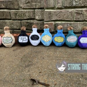 Potion Bottle Labels Round Appliqués – Bargain Bundles
