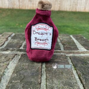 Potion Bottle Label – Dragon's Breath Appliqué Digital Download for Machine Embroidery Pattern, Design (4x4 Hoop)