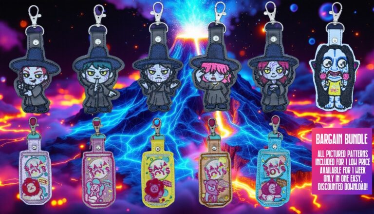 K-Pop Demon Hunters Saja Boys Bundle ITH fob machine embroidery pattern