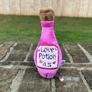 Potion Bottle Label – Love Potion #4 1/2 Appliqué Digital Download for Machine Embroidery Pattern, Design (4x4 Hoop)