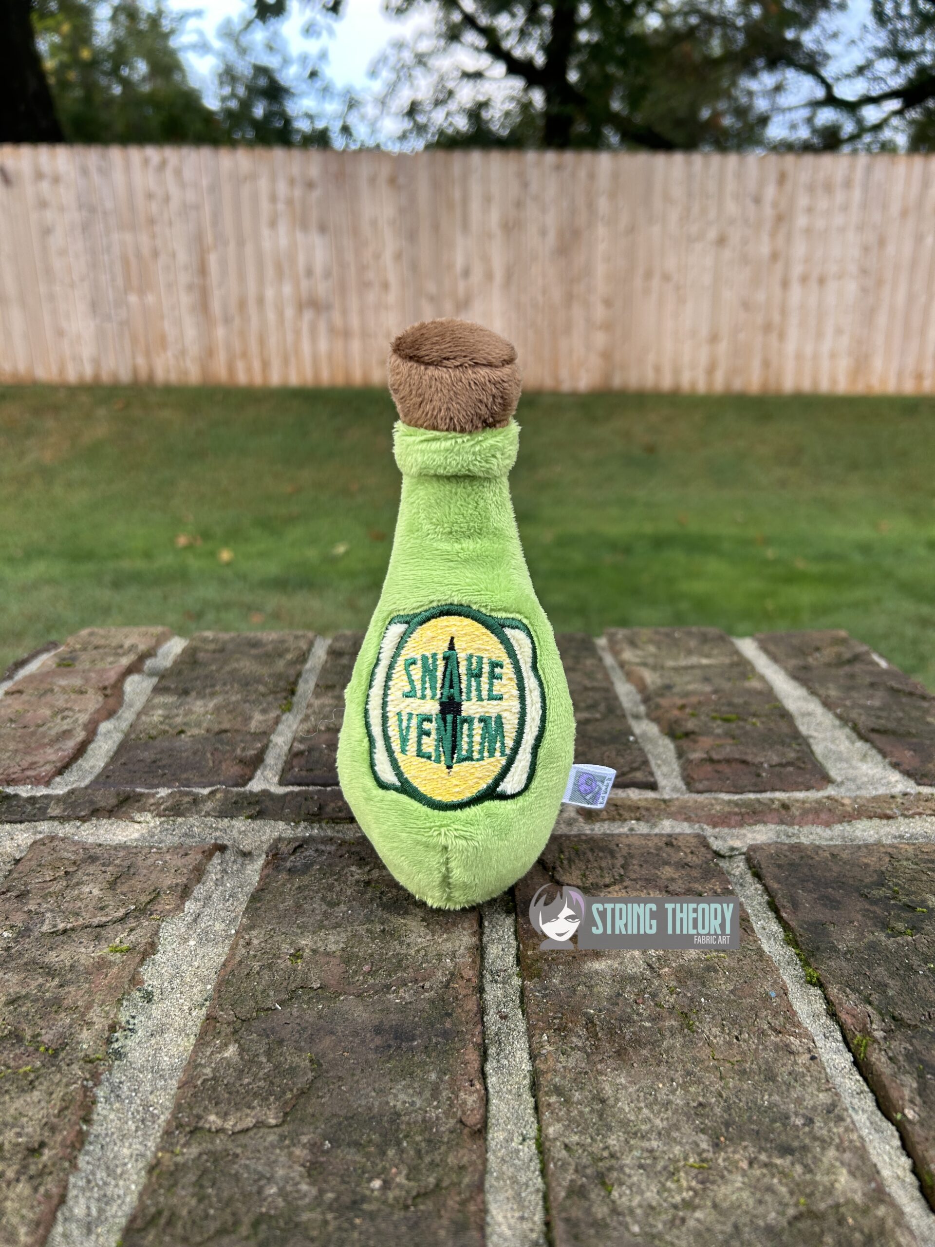 Potion Bottle Label – Snake Venom Appliqué Digital Download for Machine Embroidery Pattern, Design (4x4 Hoop)