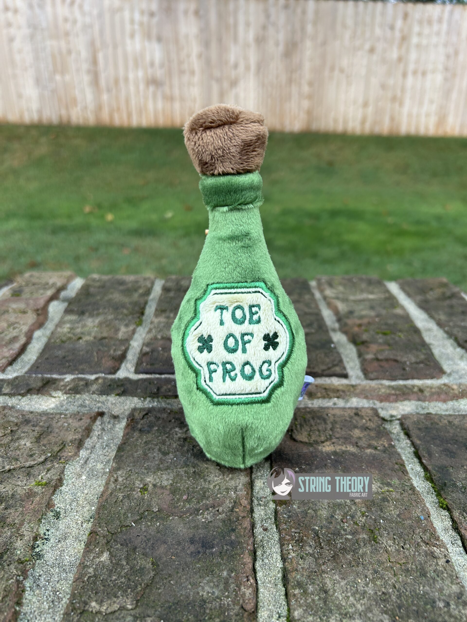 Potion Bottle Lables Toe of Frog Machine embroidery pattern