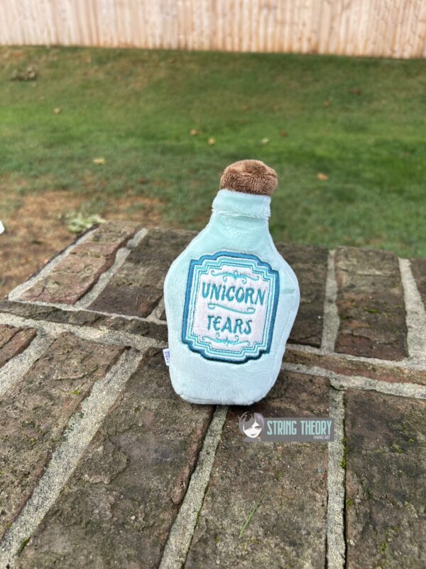 Potion Bottle Label – Unicorn Tears Appliqué Digital Download for Machine Embroidery Pattern, Design (4x4 Hoop)