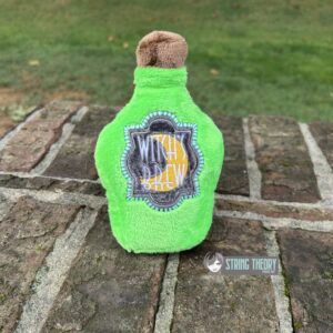 Potion Bottle Label – Witch's Brew Appliqué Digital Download for Machine Embroidery Pattern, Design (4x4 Hoop)