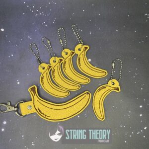 The Minions – Banana fob, dangle ITH in the hoop Digital Download for Machine Embroidery Pattern, Design (4×4 Hoop)