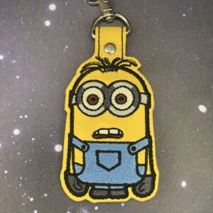 The Minions – Dave fob ITH in the hoop Digital Download for Machine Embroidery Pattern, Design (4×4 Hoop)