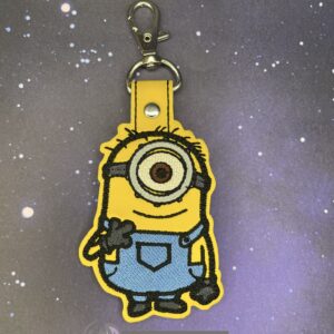 The Minions – Stuart fob ITH in the hoop Digital Download for Machine Embroidery Pattern, Design (4×4 Hoop)