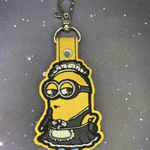 The Minions – Minion Maid fob ITH in the hoop Digital Download for Machine Embroidery Pattern, Design (4×4 Hoop)