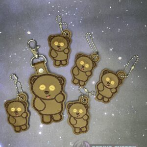 The Minions – Tim’s Teddy fob, dangle ITH in the hoop Digital Download for Machine Embroidery Pattern, Design (4×4 Hoop)