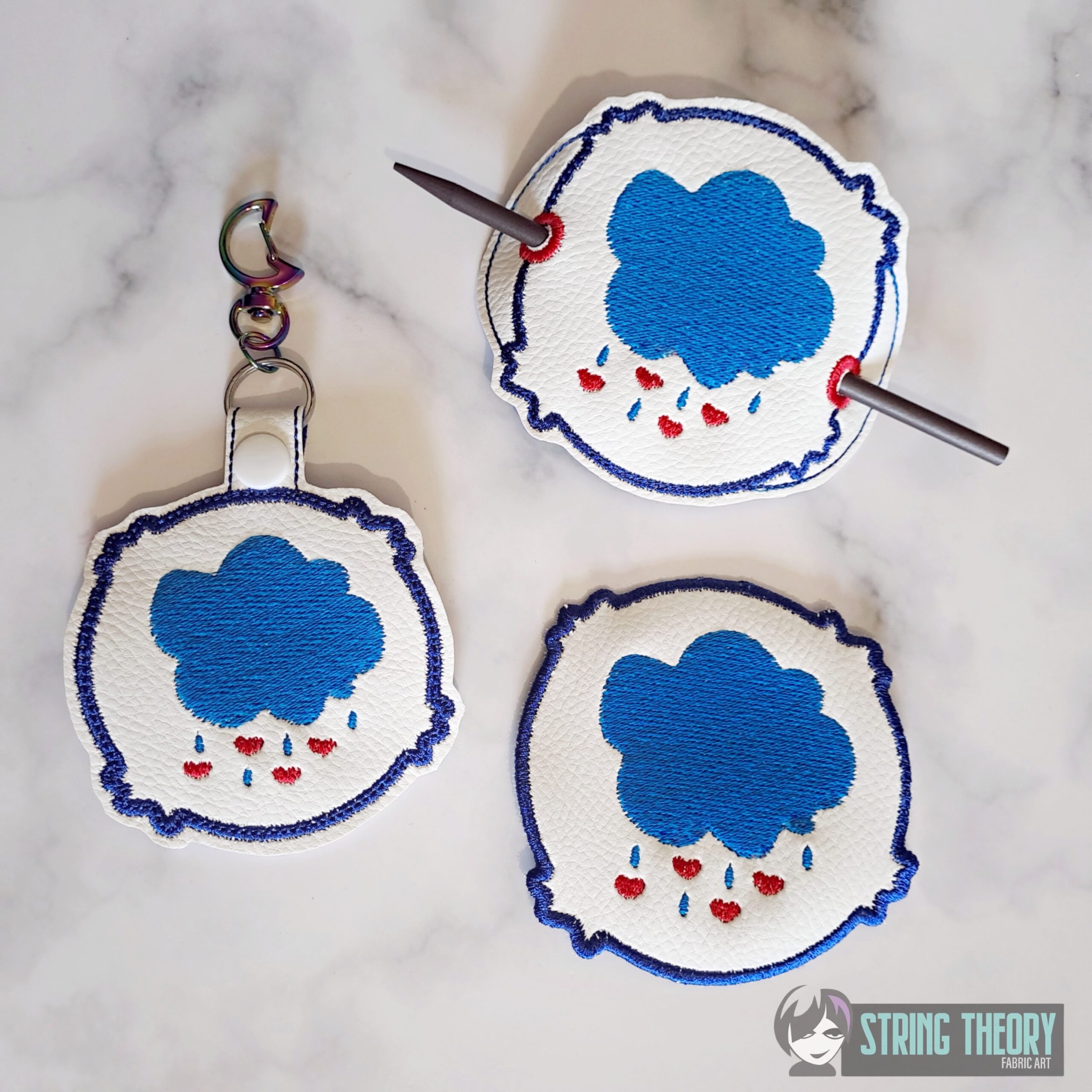 Care Bear Grumpy Bear Symbol ITH machine embroidery design