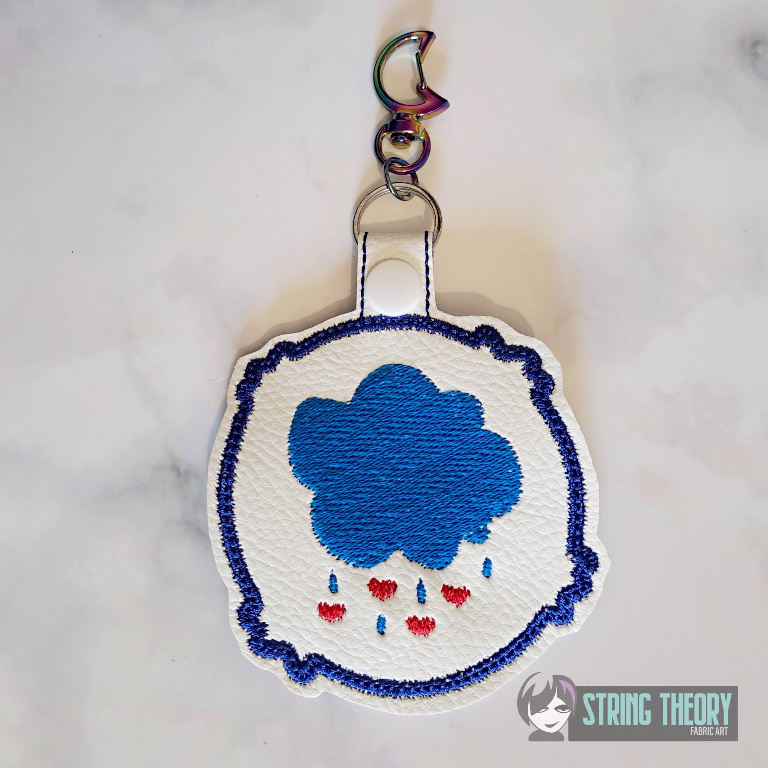 Care Bear Grumpy Bear Symbol fob machine embroidery design