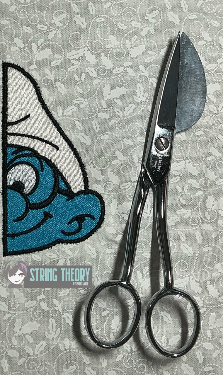 Split Brainy Smurf machine embroidery design