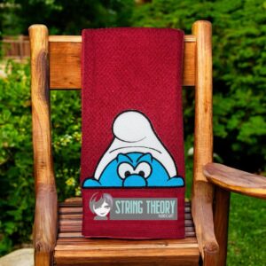 Peeker Grumpy Smurf machine embroidery design