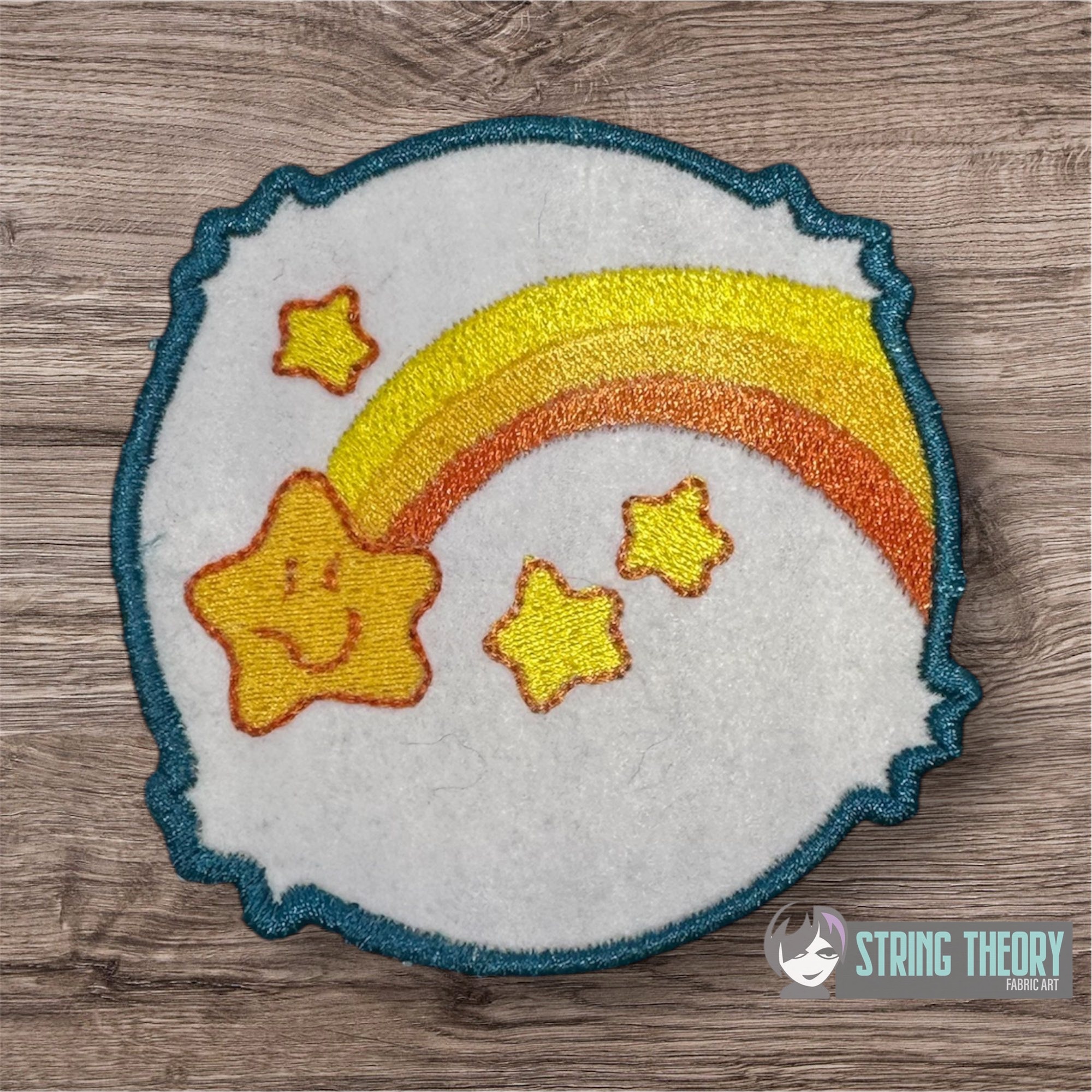 Care Bear Wish Bear Symbol Patch machine embroidery design