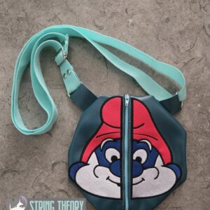 Split Papa Smurf machine embroidery design