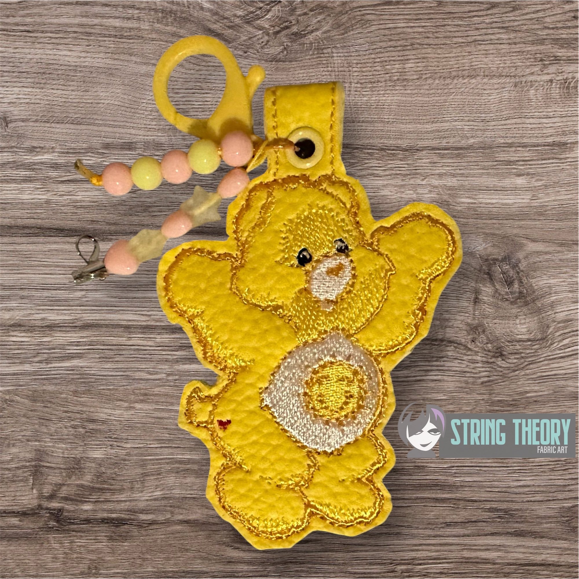 Care Bear Funshine Bear Fob machine embroidery design