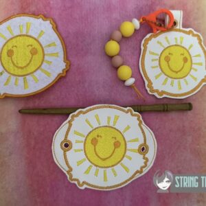 Care Bear Funshine Bear Symbol ITH machine embroidery design