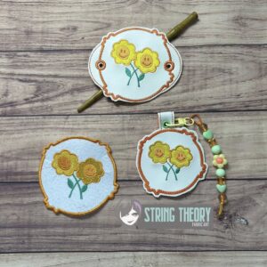 Care Bear Friend Bear Symbol ITH machine embroidery design